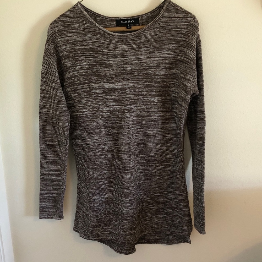 Ellen Tracy size S knitted tunic sweater EUC